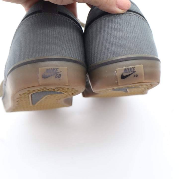 Nike SB Portmore Mens Skate Shoes Grey Black Gum Canvas Sneakers Size 11