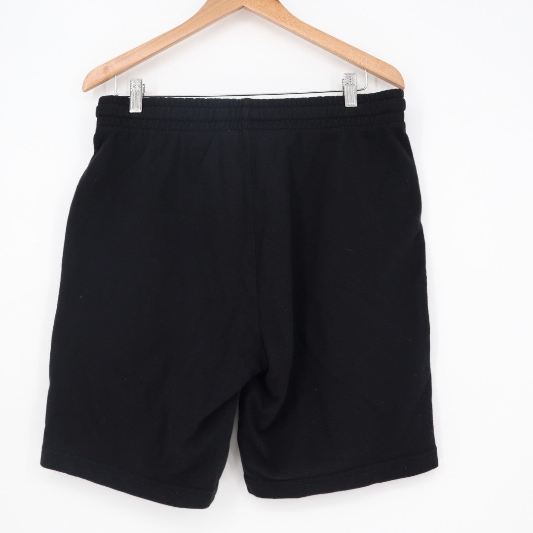 American Giant Sweatshorts Mens M Black Logo Slash Pockets Drawstring Outdoor