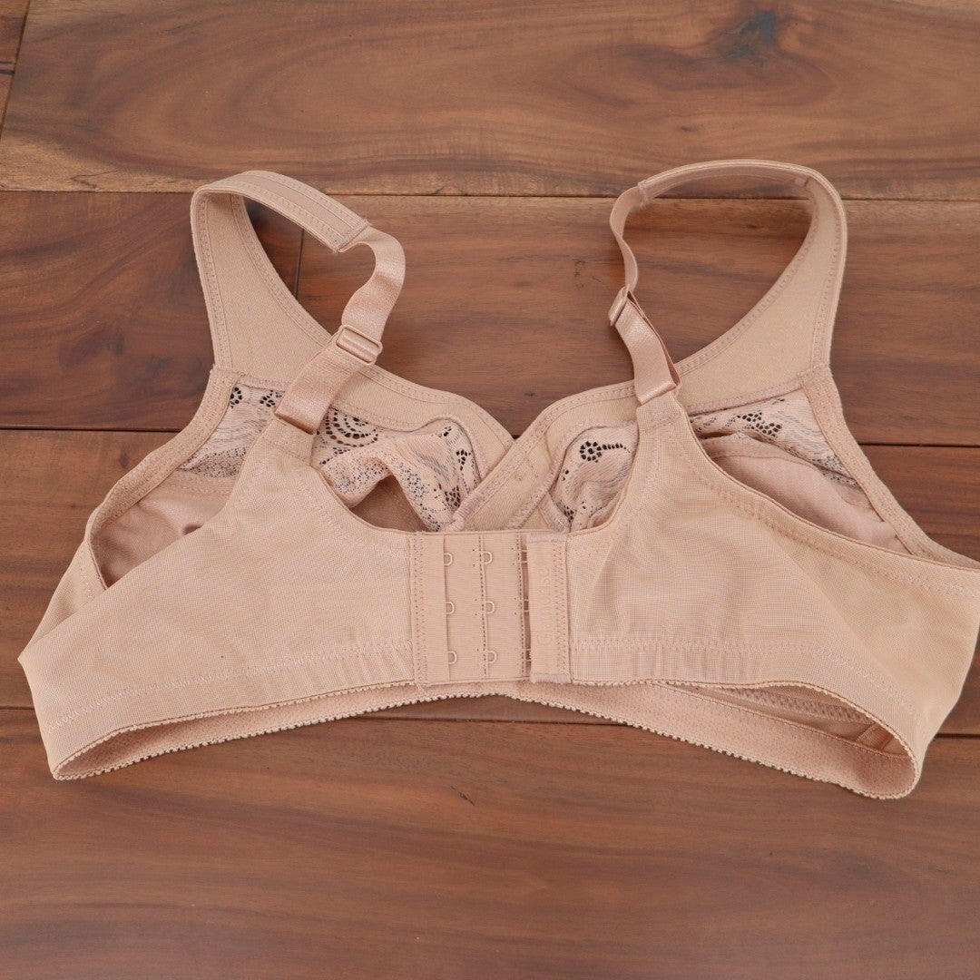 Glamorise MagicLift Minimizer Bra Womens 36C Blush Stretch Adjustable Strap