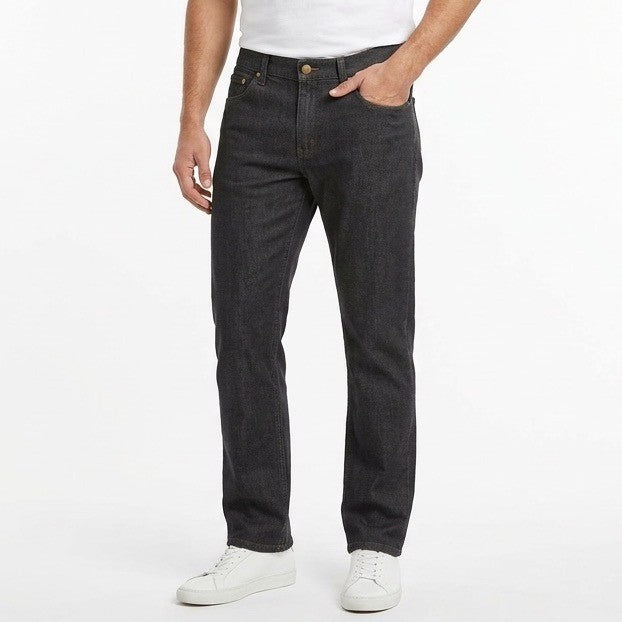 Bulletprufe Jeans Mens 34/34 Black Dark Wash Denim Cotton Stretch Straight Leg
