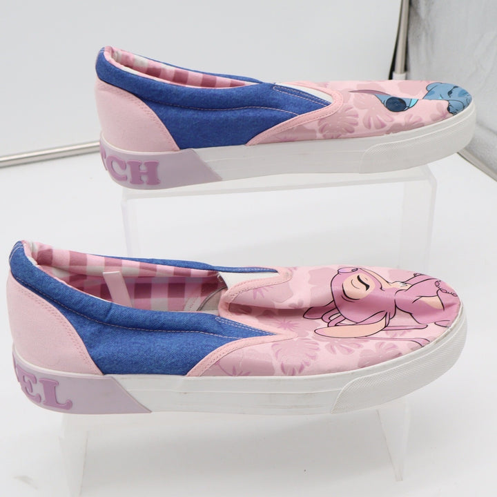 Disney Lilo & Stitch Angel Slip On Canvas Sneakers Womens Size 9