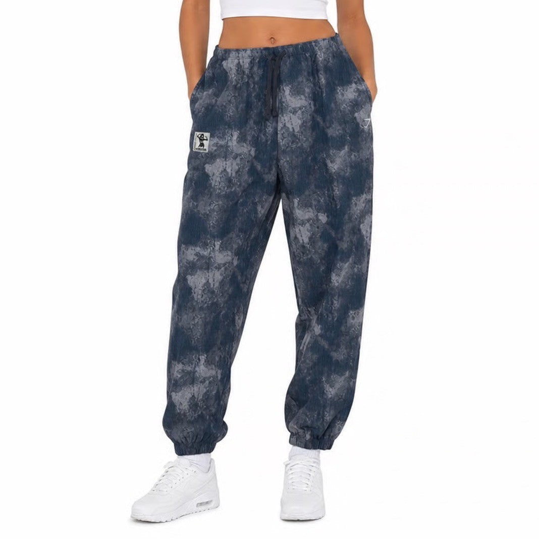 Gymshark Lifting Club Blue Acid Wash Camo Ripstop Joggers XXL