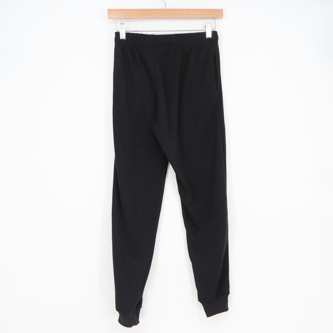 NBA Boys Black Jogger Sweatpants Youth Size 14-16 Basketball Fleece Pants Logo