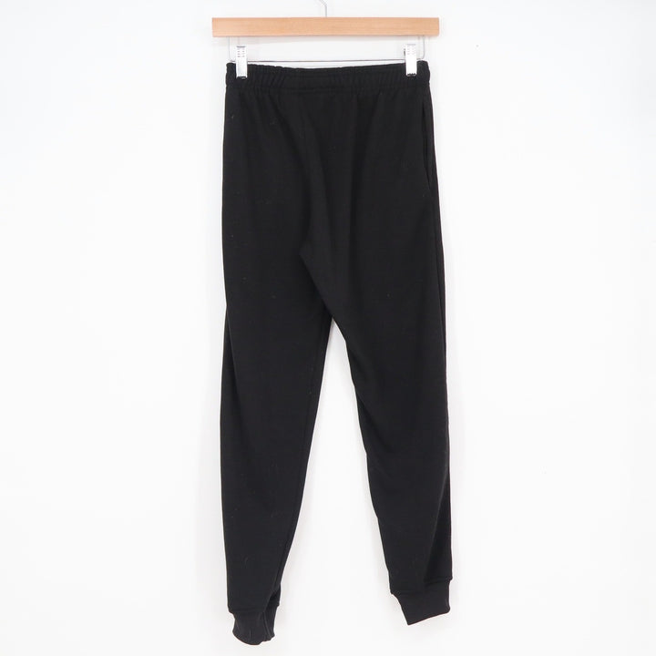 NBA Boys Black Jogger Sweatpants Youth Size 14-16 Basketball Fleece Pants Logo