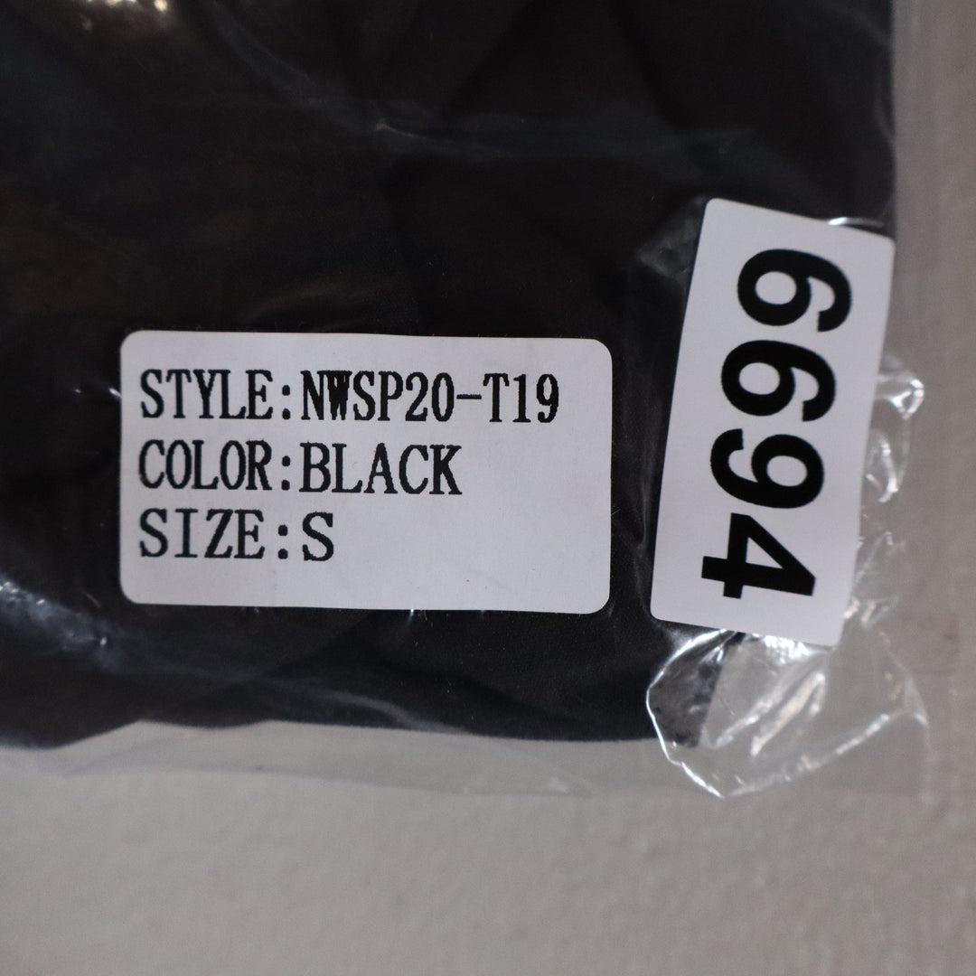 Naked Wardrobe The Statement Black Square Neck Balloon Sleeve Crop Top