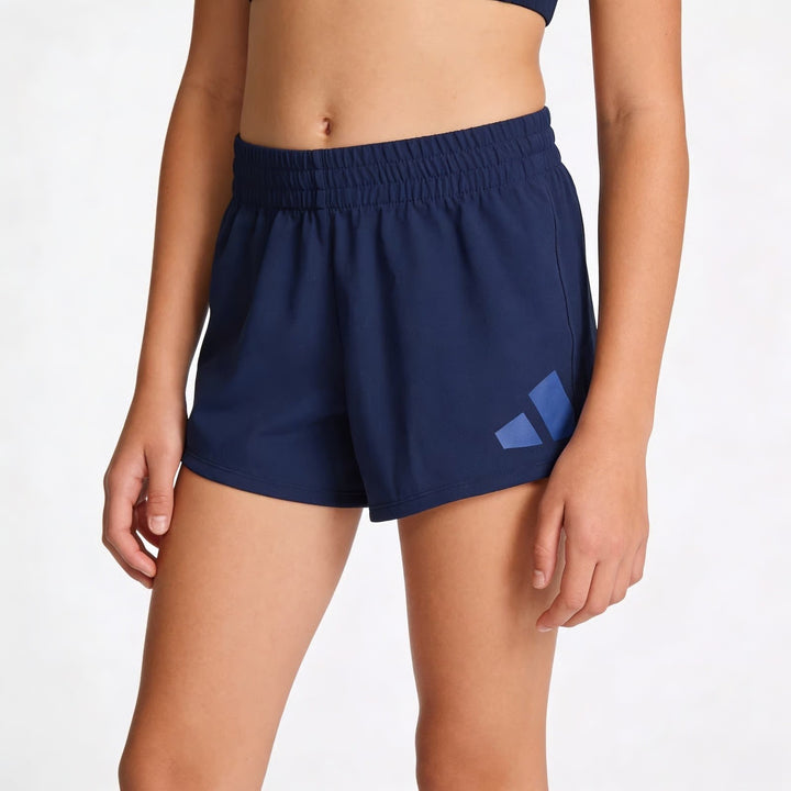 Adidas Kids Dark Blue No Side Seam Knit Athletic Shorts Size M 10/12