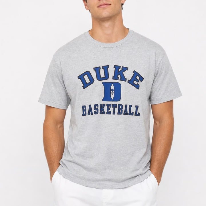 TDT Classics Duke Basketball T-Shirt Mens Large Gray Graphic Tee NCAA