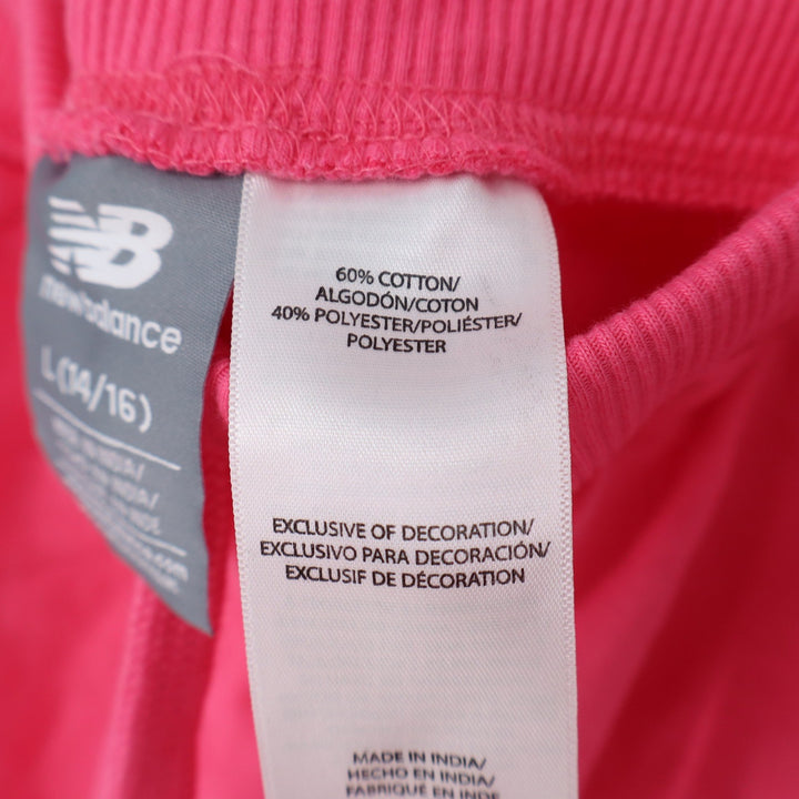 New Balance Girls Dragon Berry Pink Fleece Athletic Shorts L 14/16