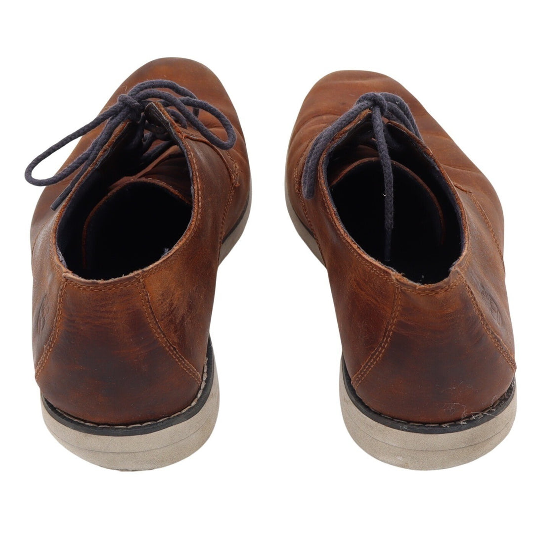 Timberland Oxford Mens 10 A11IW Brown Leather Lace Up Casual Good