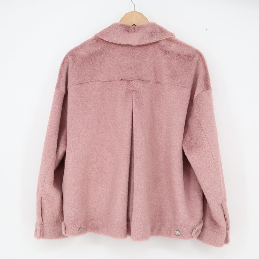 Free People Jacket Women's XS We The Free Mauve Faux Fur Plush NEW