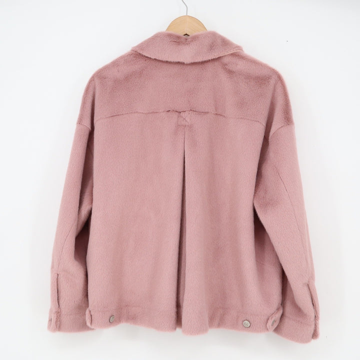 Free People Jacket Women's XS We The Free Mauve Faux Fur Plush NEW