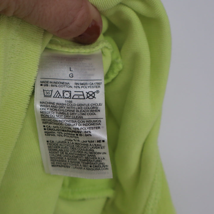 Old Navy Mens Lime Green Terry Cloth Lounge Set Sweatshirt & Shorts Size L