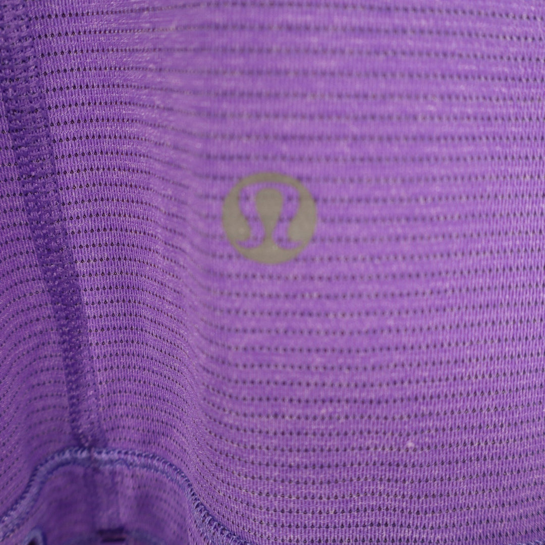 Lululemon Tank Top Womens Athletic Purple Mesh Cinch Hem Excellent