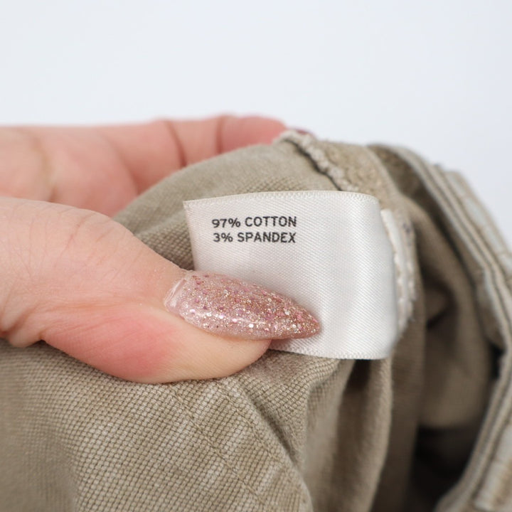 Duluth Trading Carpenter Pants Mens 32X32 Khaki Cotton Stretch Cargo Pockets
