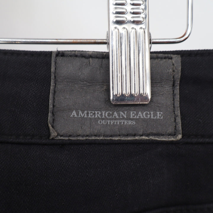 American Eagle Jeggings Womens 4 Super Stretch X4 Black Skinny Denim Excellent