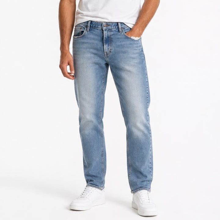 Old Navy Jeans Mens 36x30 Straight Leg Blue Medium Wash Denim Stretch Excellent