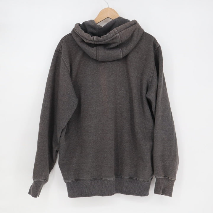Carhartt Hoodie Mens Medium Charcoal Gray Cotton Fleece Lined Kangaroo Pocket