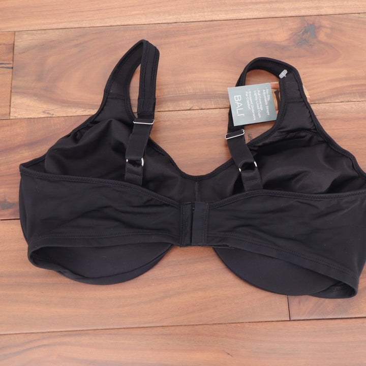 Bali Passion for Comfort Underwire Minimizer Bra Womens 38DD Black Seamless