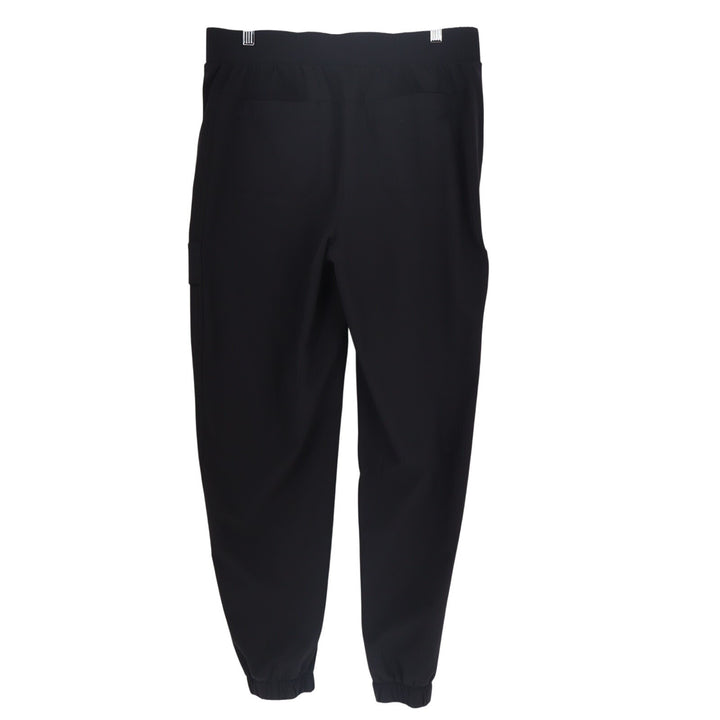 Avia Cargo Pants Women M(8-10) Black Cotton Stretch Drawstring Waist Tapered Leg