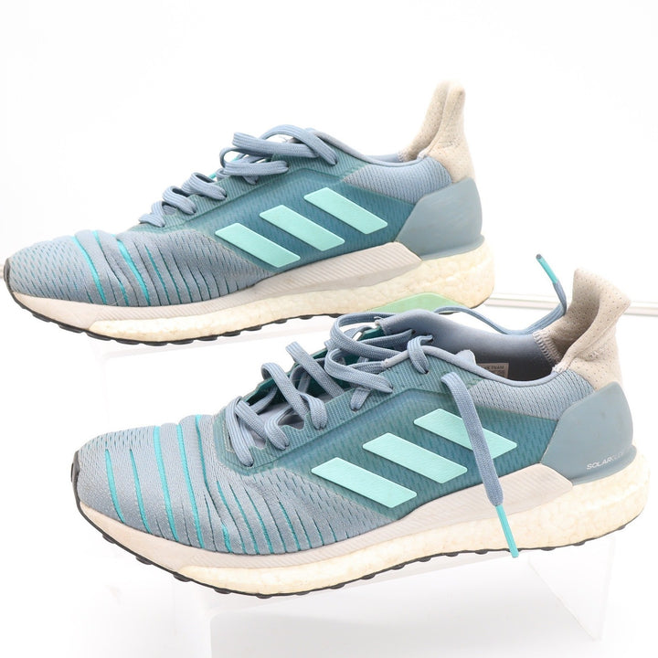 Adidas Solar Glide Womens Blue Mint Green Running Shoes Size 8.5