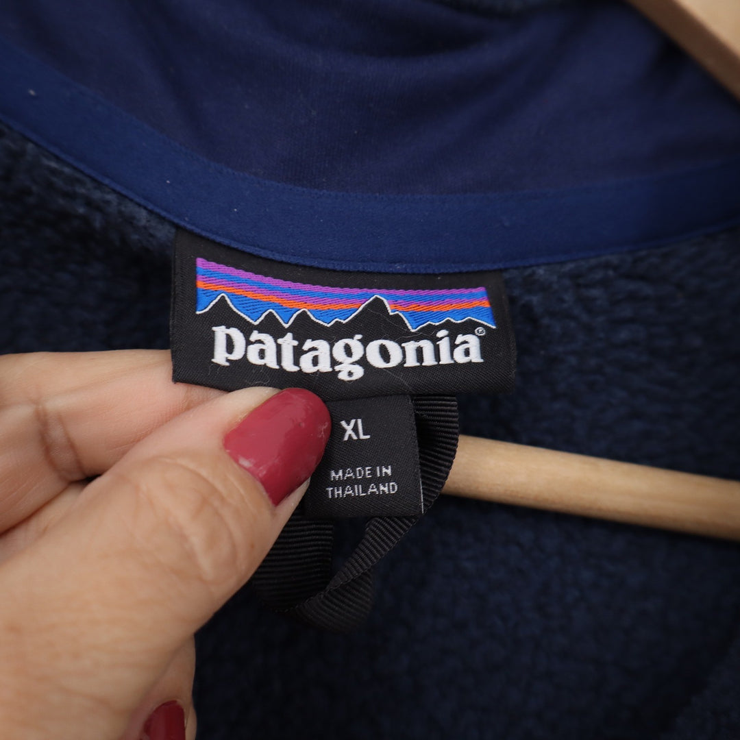 Patagonia Pullover Mens XL Better Sweater Blue 1/4 Zip Fleece Excellent