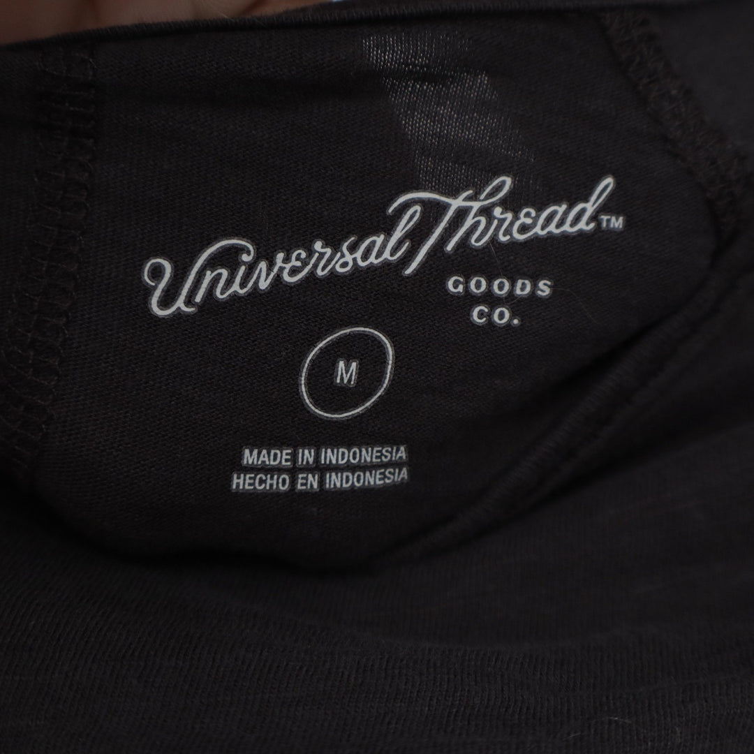Universal Thread Goods Co Brown Cotton Raw Hem Raglan Long Sleeve Top Medium