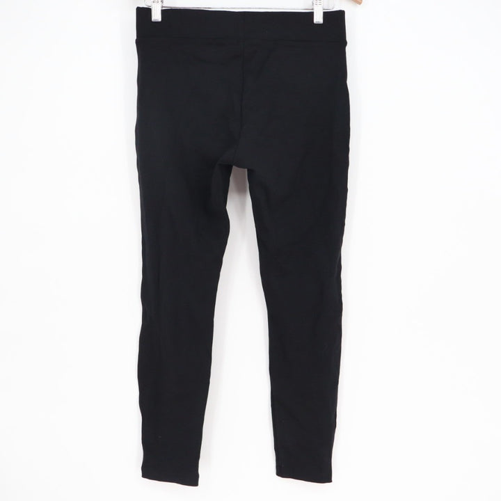 American Giant Ponte Slim Pants Womens 8 Super Black Stretch Casual Skinny Leg