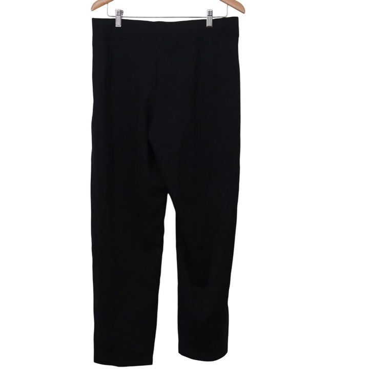 American Giant Ponte Straight Leg Pants Womens Large Black Stretch Relaxed Fit