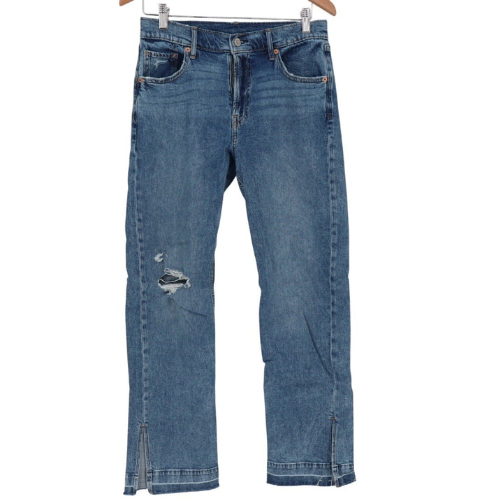 GAP 90s Loose Mid Rise Distressed Jeans Women's Size 4R Blue Denim