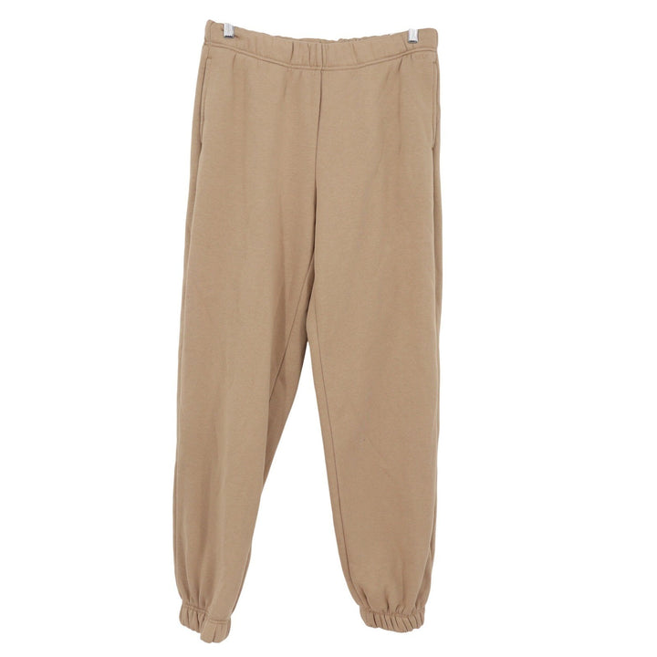 DSG Womens High-Rise Classic Cotton Cinch Sweatpants Warm Stone Tan M