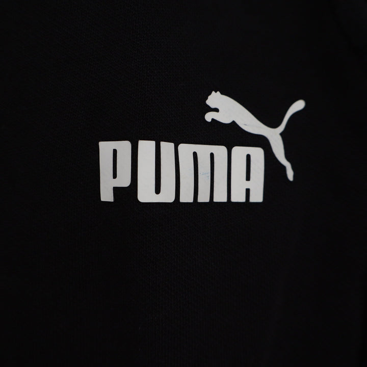 Puma Essentials Men Black Fleece Joggers Sweatpants Size L