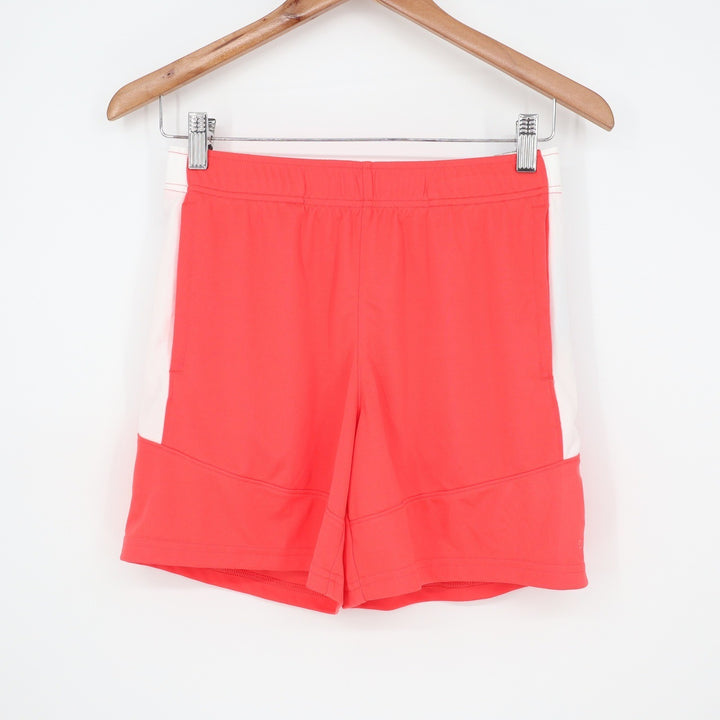 DSG Boys All Sport Short Cabana Coral Pure White L 14-16 Moisture Wicking
