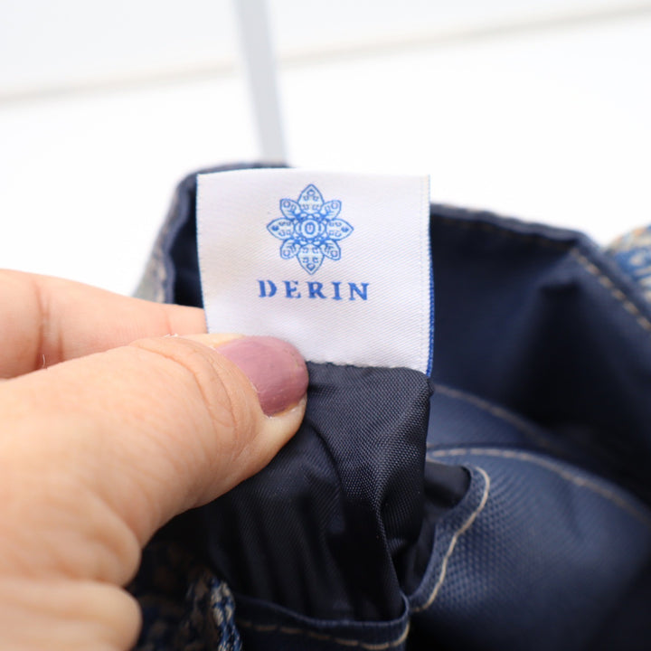 Derin Collection Blue Tapestry Tote Bag Made in Turkey Shoulder Bag