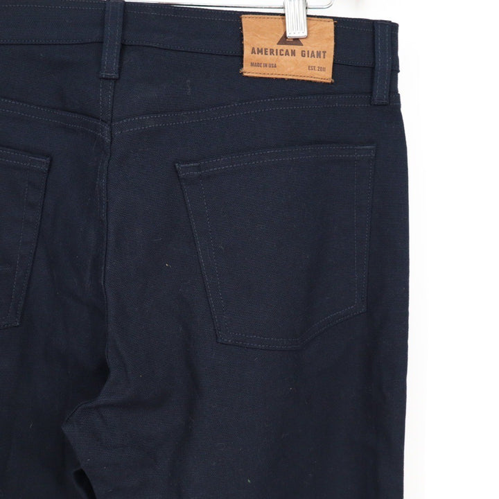 American Giant The Roughneck Pant Made In USA Size 34X34 Navy Blue