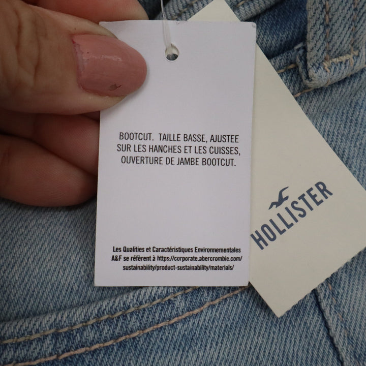 Hollister Low-Rise Bootcut Jeans Light Wash Blue 4L W27 Long