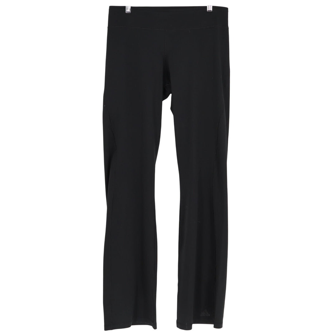 Adidas Climalite Pants Womens Large Black Stretch High Waistband Straight Leg