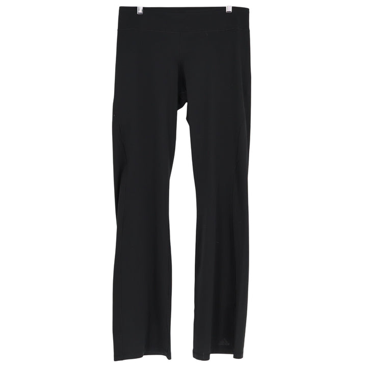 Adidas Climalite Pants Womens Large Black Stretch High Waistband Straight Leg