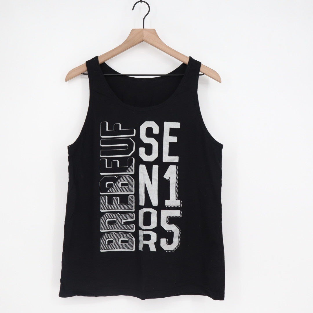 Black Sleeveless Tank Top Seniors 2025 Graphic Print