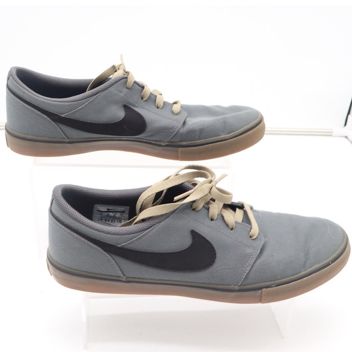 Nike SB Portmore Mens Skate Shoes Grey Black Gum Canvas Sneakers Size 11