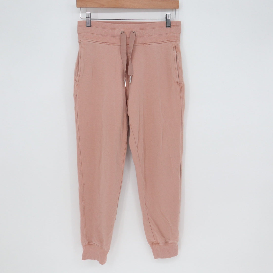 Athleta Jogger Pants Womens SP Coaster Luxe Dusty Rose Drawstring Excellent