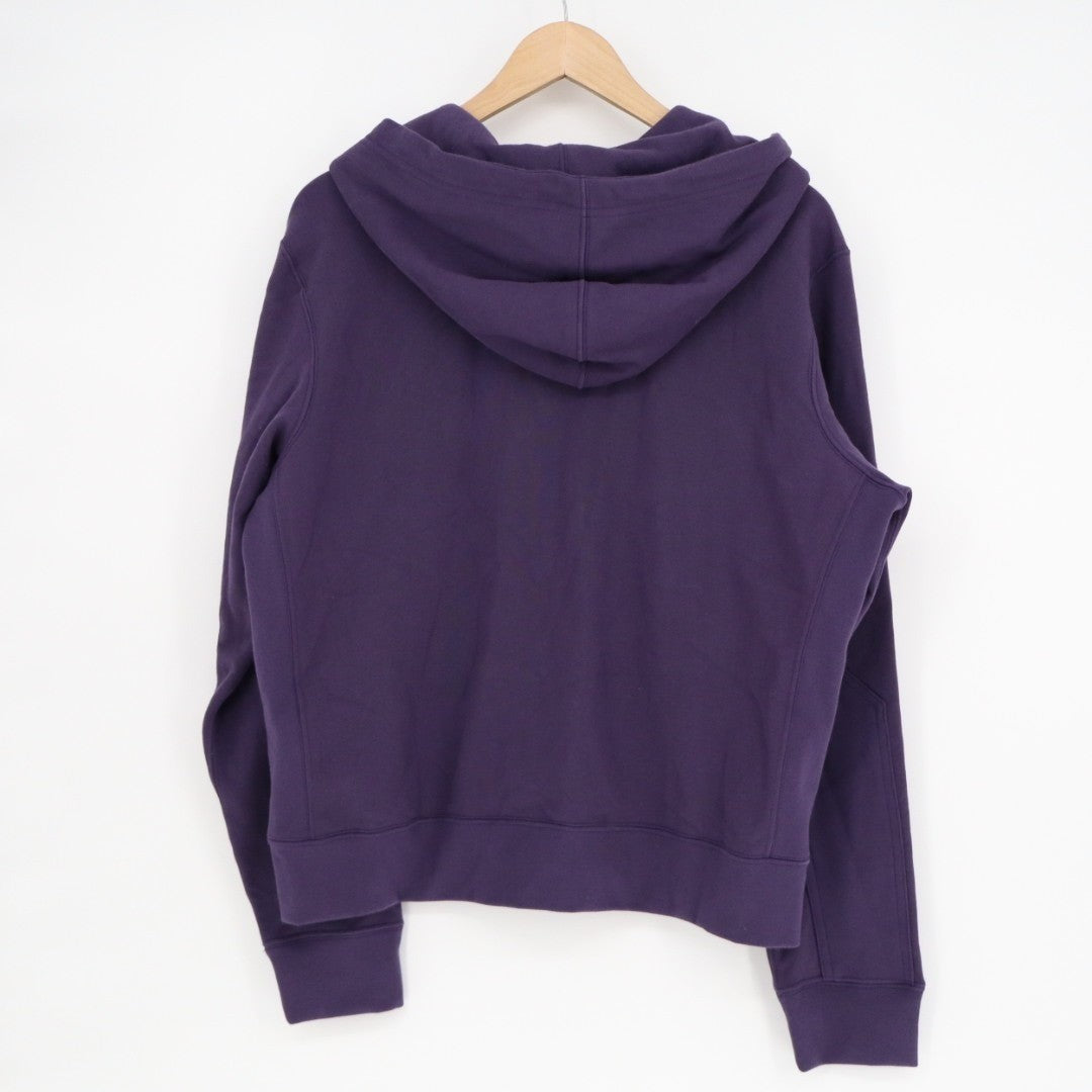 American Giant Hoodie Women Medium Purple Fleece Lined Kangaroo Pocket Full Zip