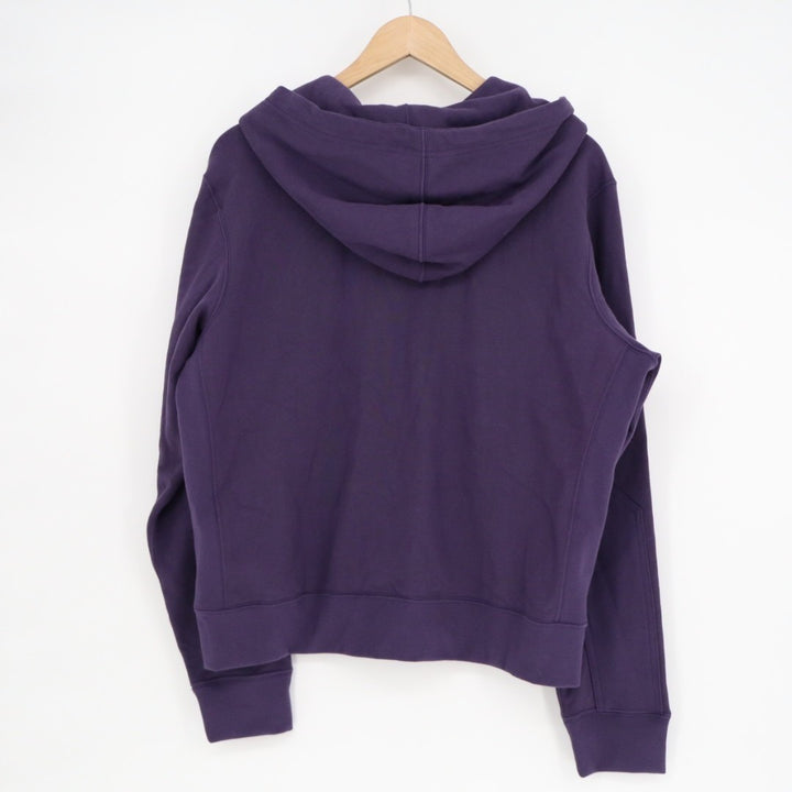 American Giant Hoodie Women Medium Purple Fleece Lined Kangaroo Pocket Full Zip