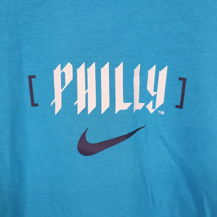 Nike Philadelphia Philly City Connect Mens Blue Graphic T-Shirt M