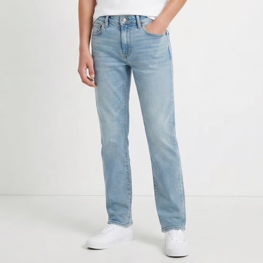 Art Class Boys Relaxed Straight Leg Light Wash Denim Jeans Size 14