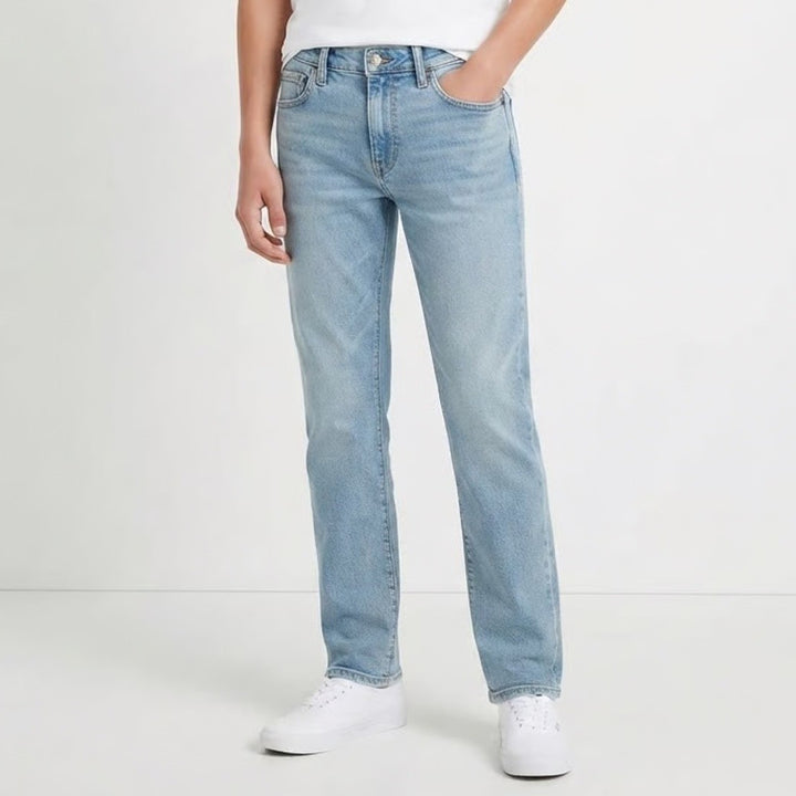 Art Class Boys Relaxed Straight Leg Light Wash Denim Jeans Size 14