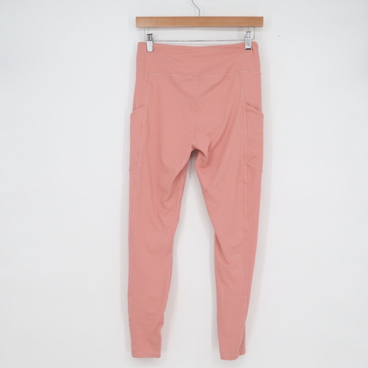 Paddington Station Pink High Rise Leggings Womens Medium Side Pockets Activewear