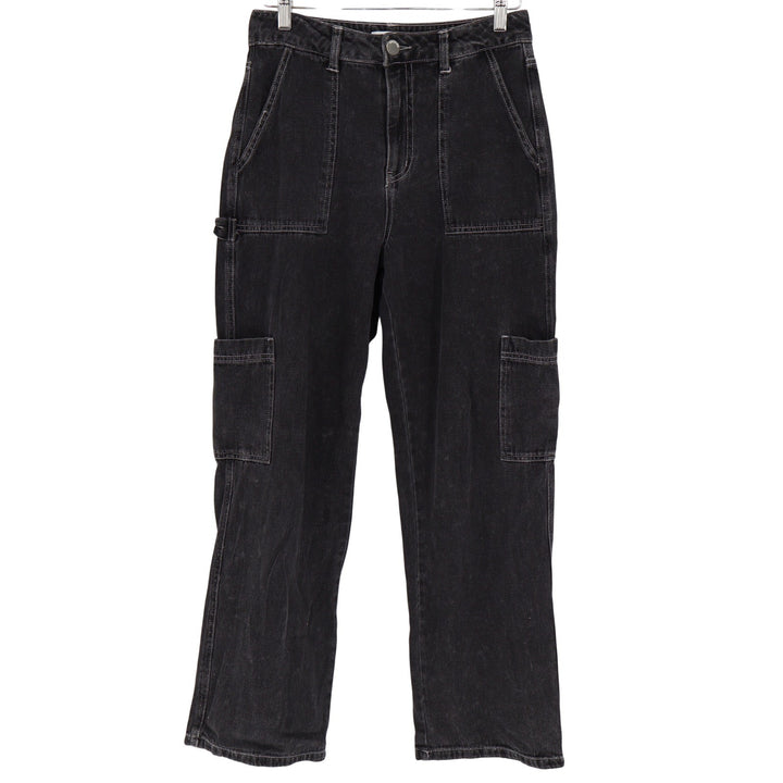RSQ Mens Faded Black Carpenter Utility Straight Leg Denim Jeans Size 28