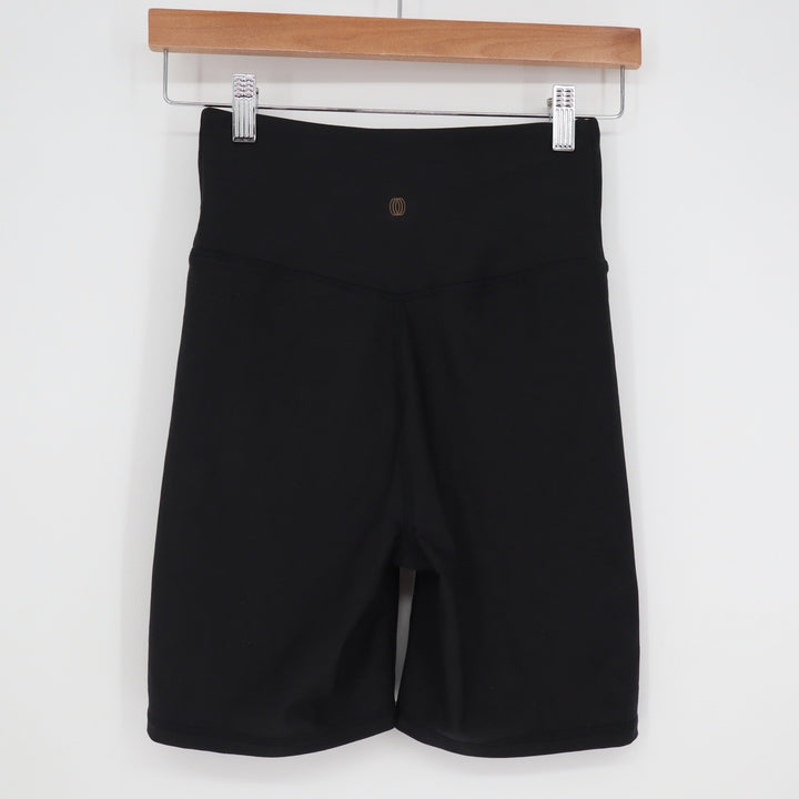 Balance Collection Women's High Waisted Bike Shorts Black Size M