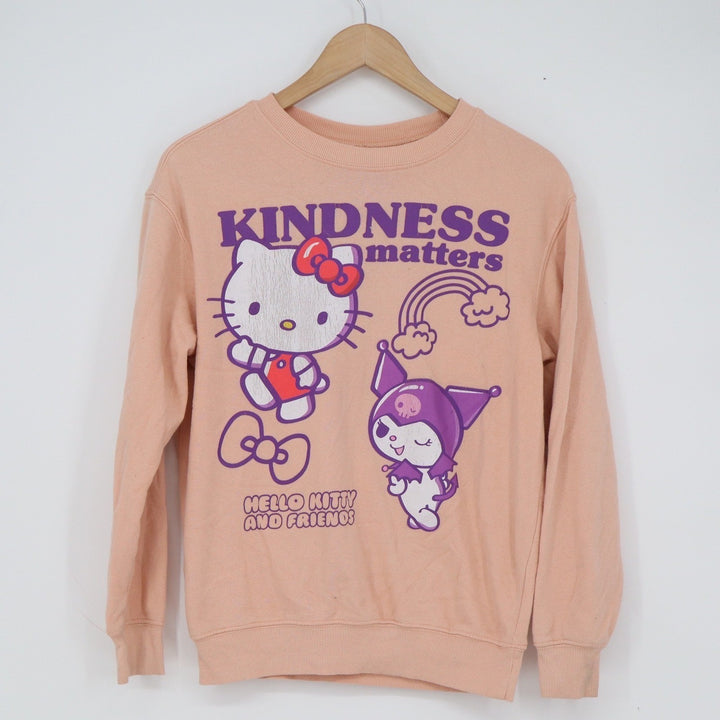 Sanrio Hello Kitty and Friends Kindness Matters Peach Sweatshirt XS Kuromi 2024