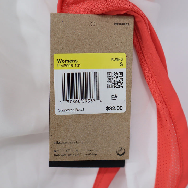 Nike Womens Tempo Dri-FIT Running Shorts White Coral Small NEW